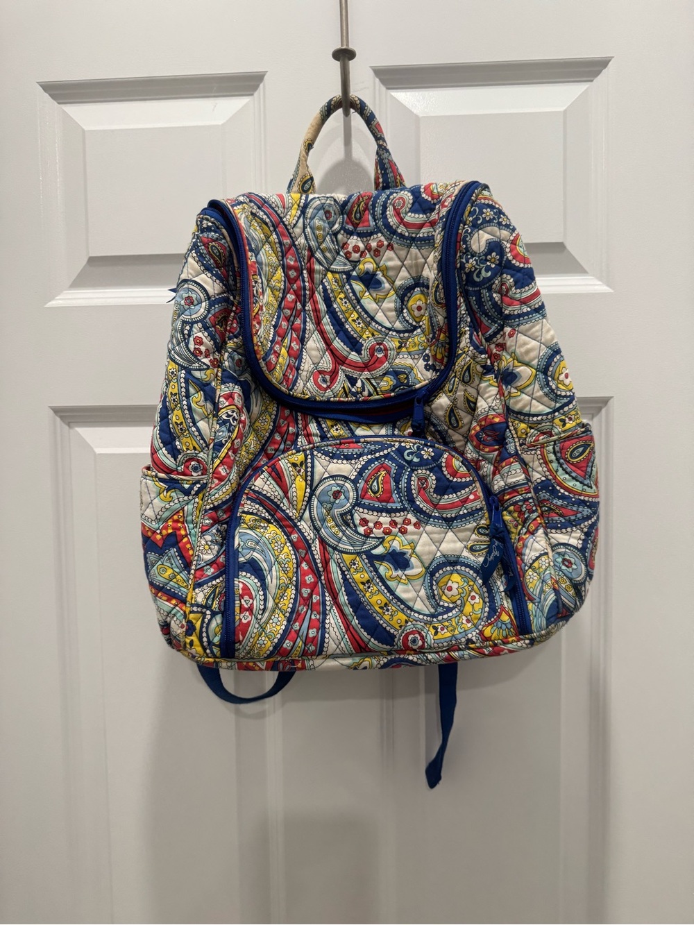 Vera Bradley Quilted Paisley Print Women's Backpack - Multicolor